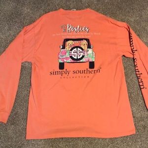 Women’s Simple Southern Peach long sleeve